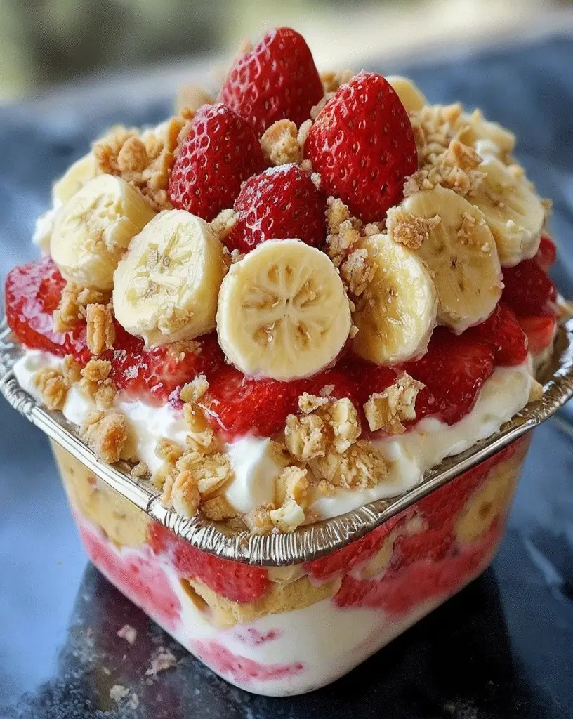 Irresistible Strawberry Crunch Banana Pudding Recipe for Sweet Indulgence