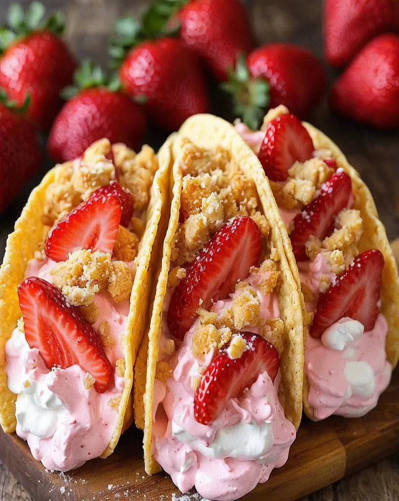 Irresistible Strawberry Shortcake Tacos: A Delightful Twist on Dessert