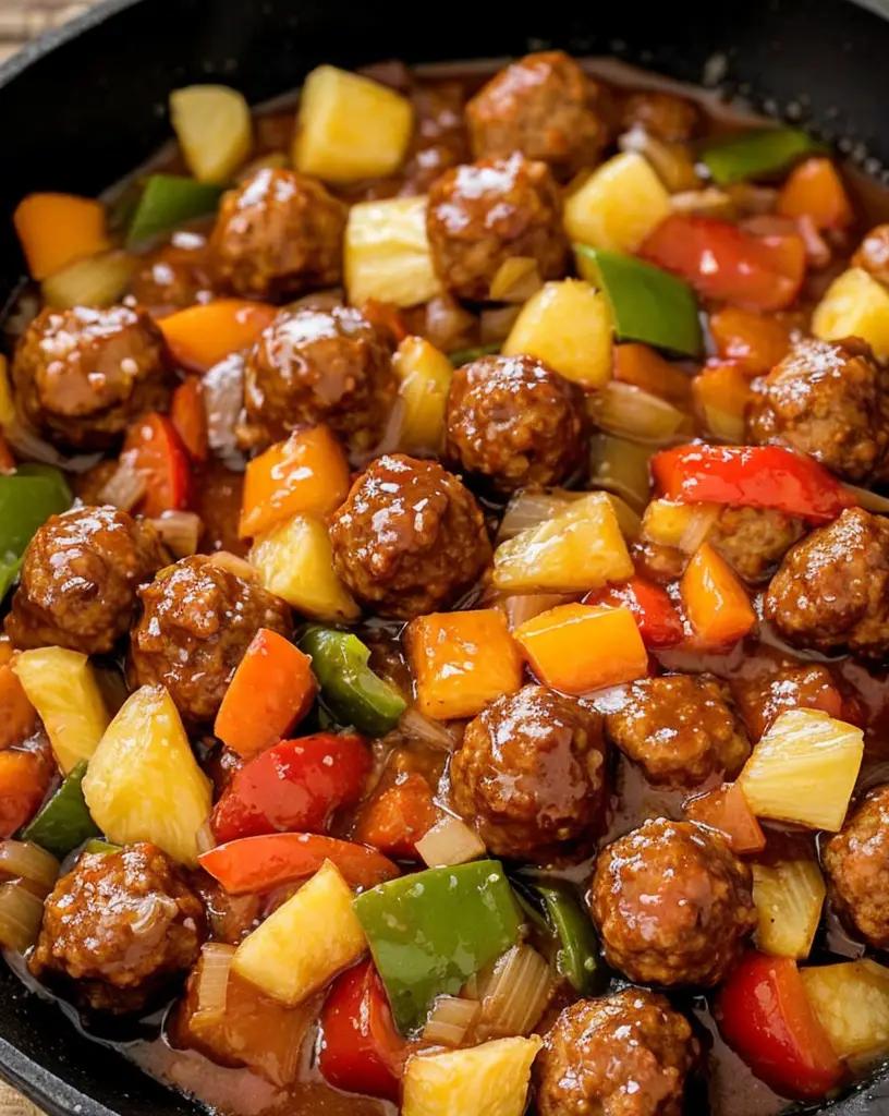 Delicious Sweet and Sour Meatballs Recipe for Easy Home Cooking