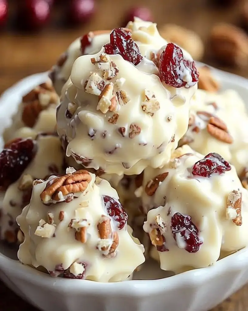 Delicious White Chocolate Cranberry Pecan Clusters for Festive Celebrations