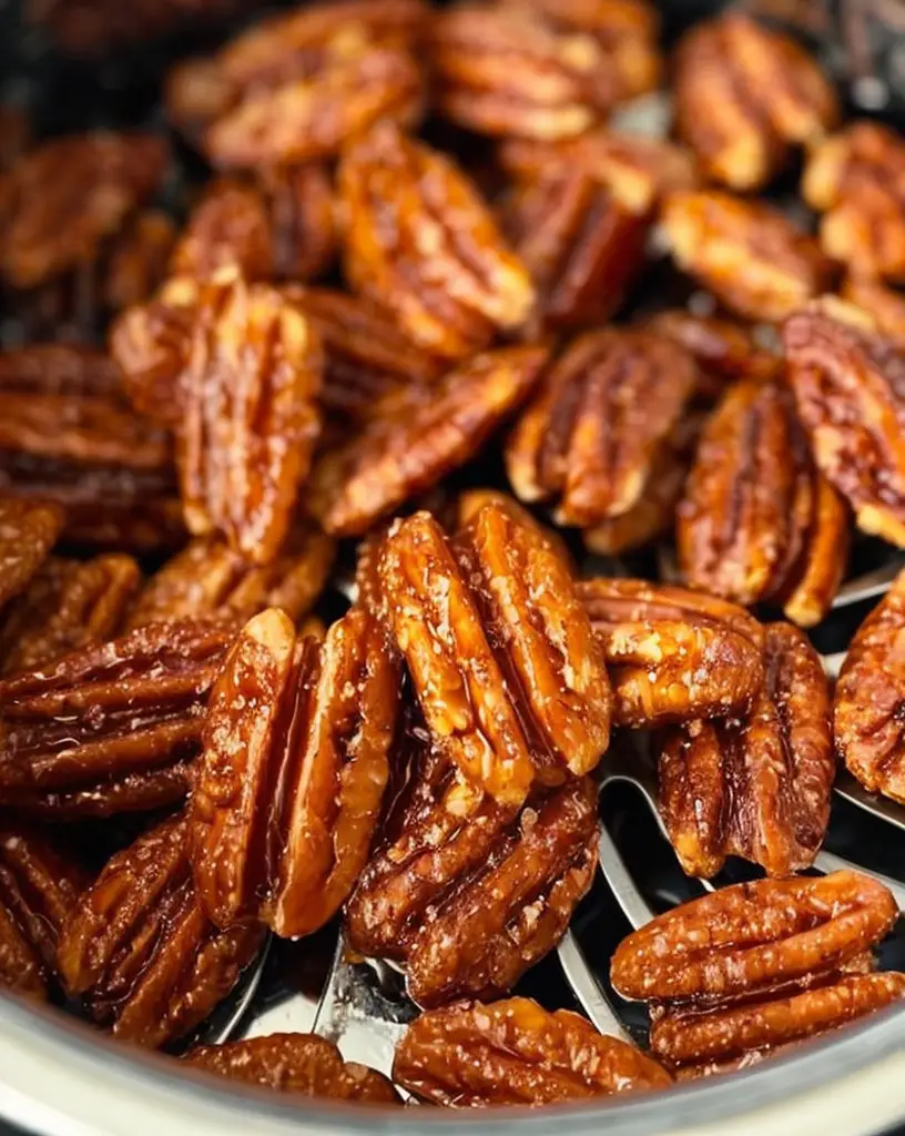 “Crunchy Air Fryer Candied Pecans Recipe – Sweet Delight”