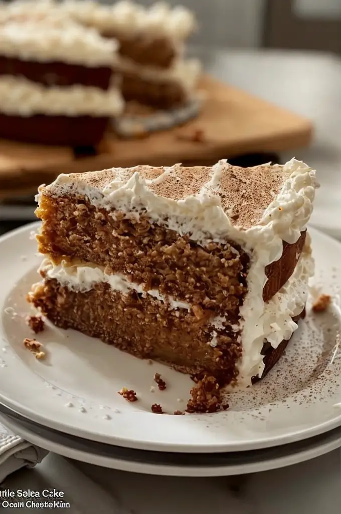 Delicious Apple Spice Cake with Cream Cheese Icing Recipe