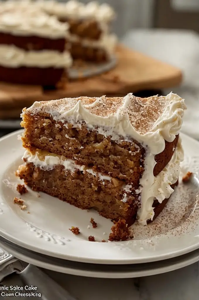 Deliciously Moist Apple Spice Cake with Cream Cheese Icing