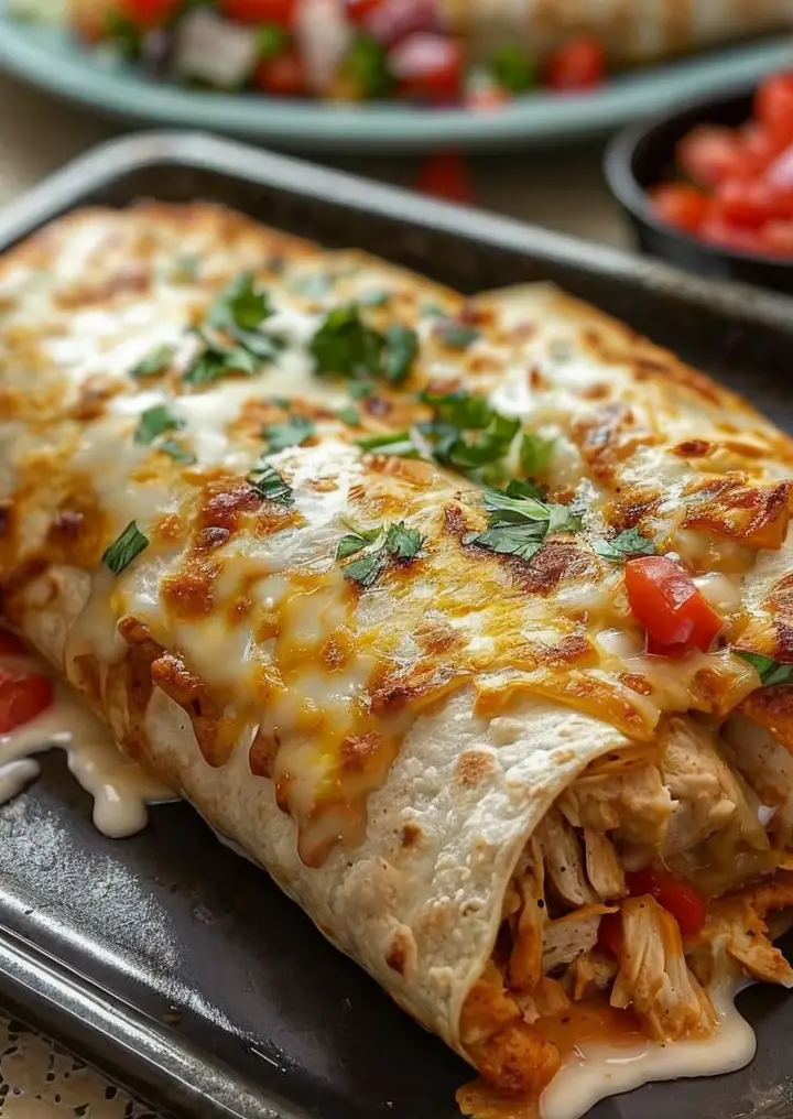 Easy Baked Chicken Chimichangas – Family Favorite Recipe