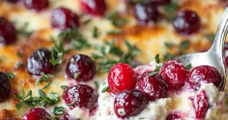 Easy Baked Cranberry Cream Cheese Dip (Ready in 30 Minutes)