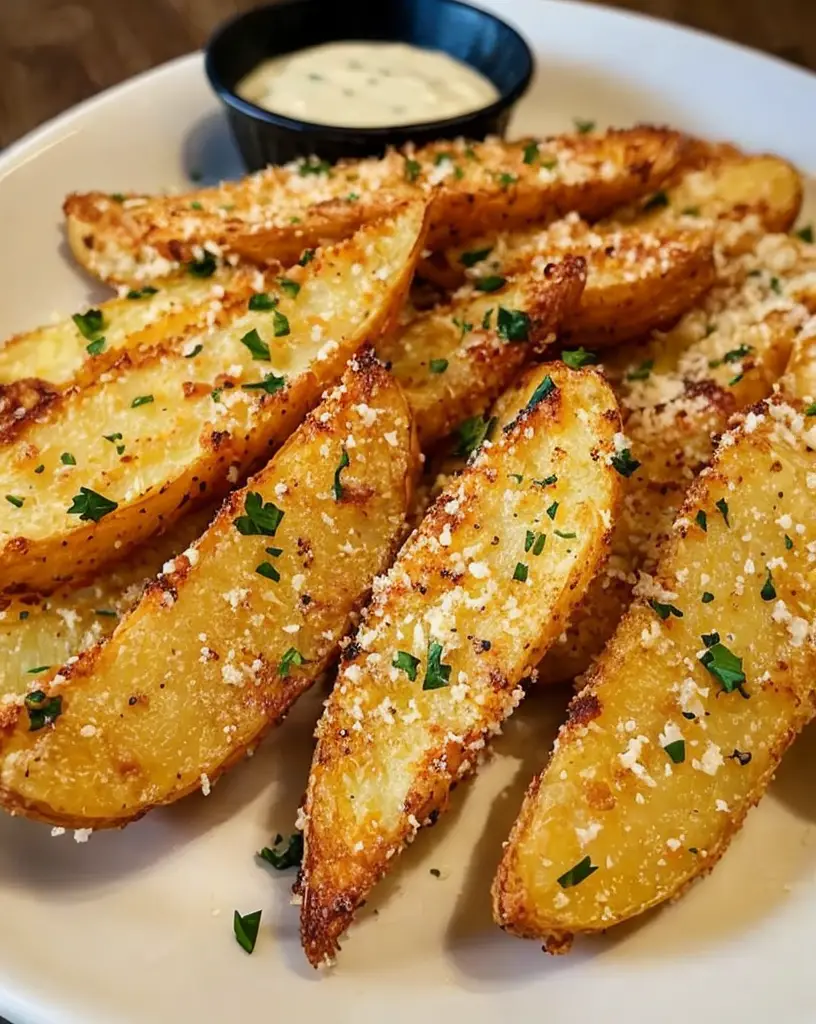 Easy Baked Garlic Parmesan Potato Wedges Recipe: Delicious & Crispy