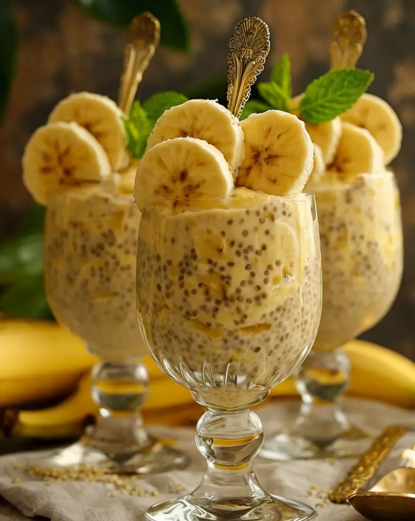 Indulge in a Creamy Banana Chia Pudding Delight Recipe