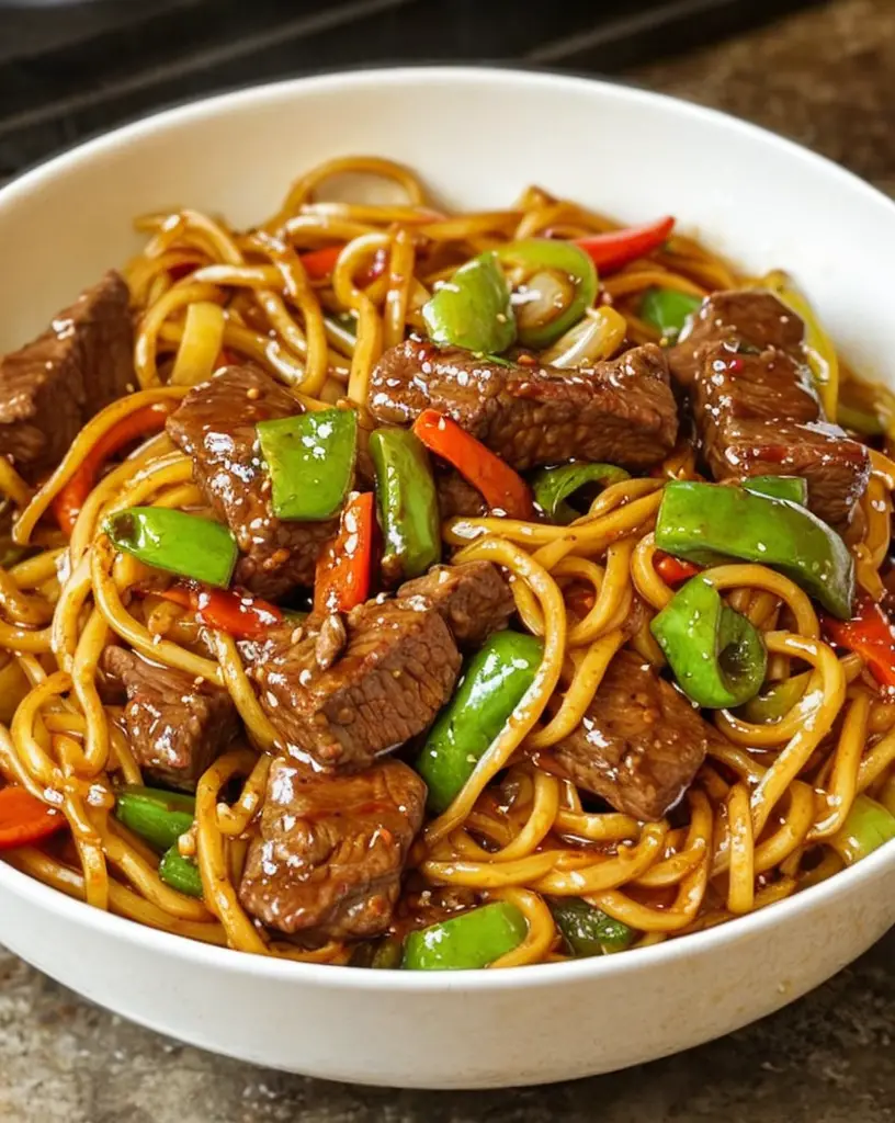 Delicious Beef Stir Fry with Noodles: Irresistibly Sticky Sauce Recipe