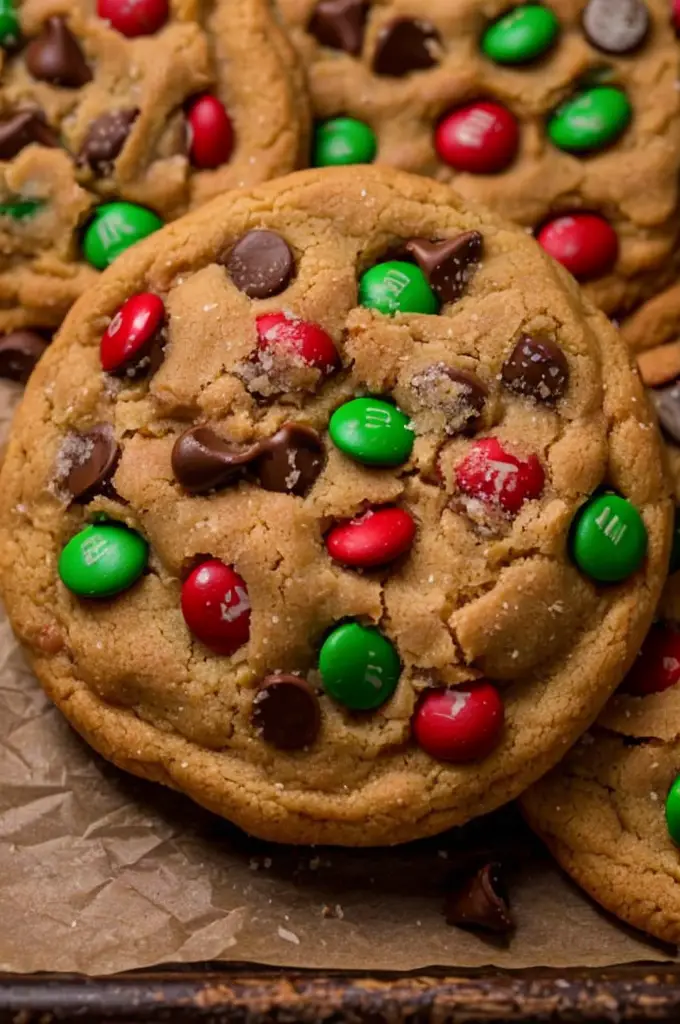 Best Santa’s Peanut Butter M&M Cookies: Ready in 30 Mins