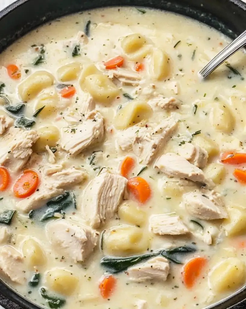 Irresistibly Creamy Chicken Gnocchi Soup Rivaling Olive Garden’s Best