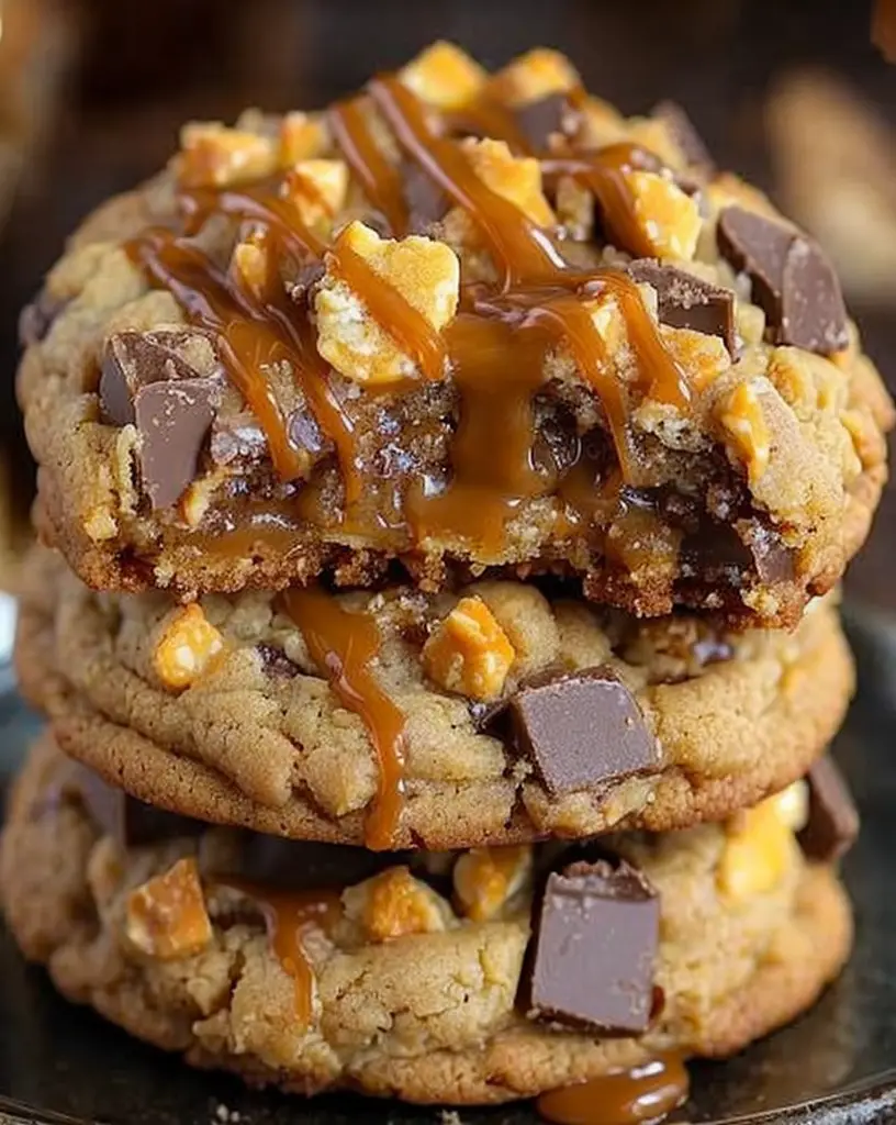 Irresistible Butterfinger Caramel Crunch Cookies Recipe – Gooey & Delicious!