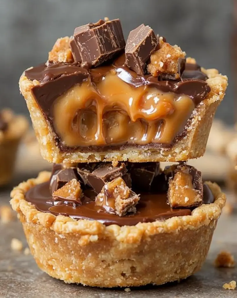 Easy Butterfinger Caramel Crunch Mini Pies – Ready in 30 Minutes 🍫🥧