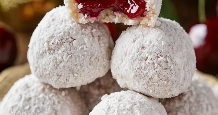 Delicious Cherry Almond Snowball Cookies Recipe – Perfect Treat!