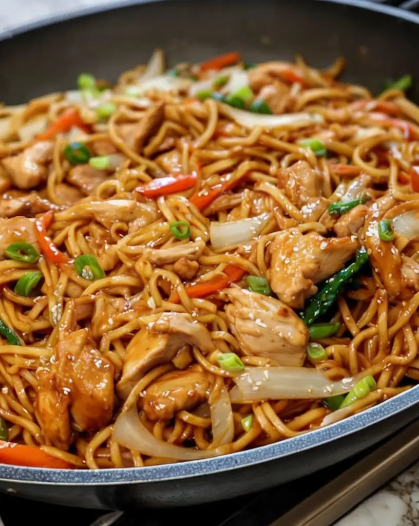 Quick Chicken Lo Mein Ready in 30 Minutes