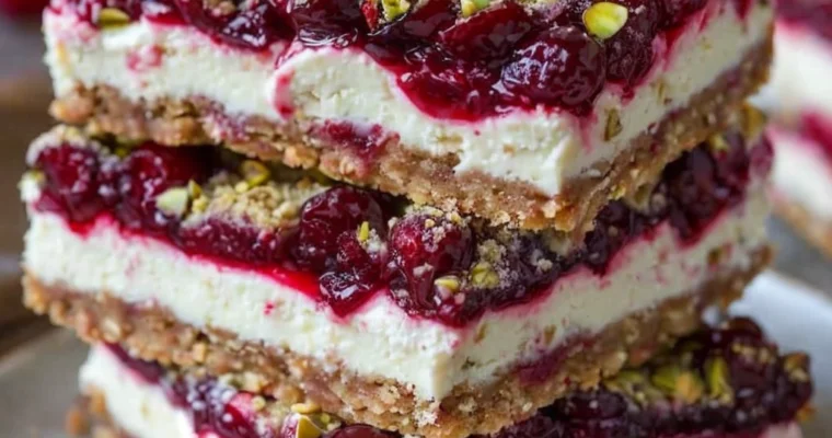 Indulge in Festive Flavors with Christmas Cherry Cheesecake Bars