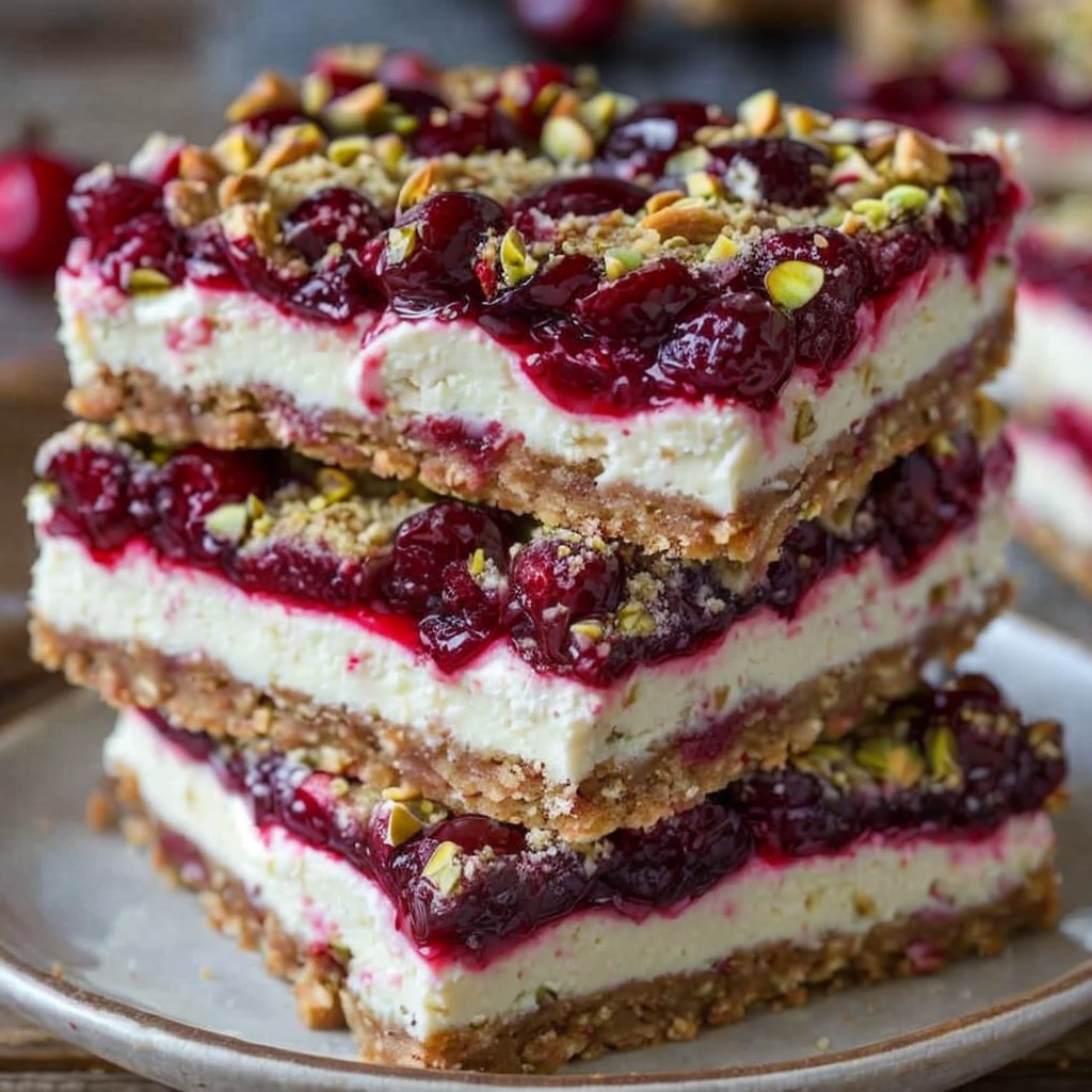 Indulge in Festive Flavors with Christmas Cherry Cheesecake Bars