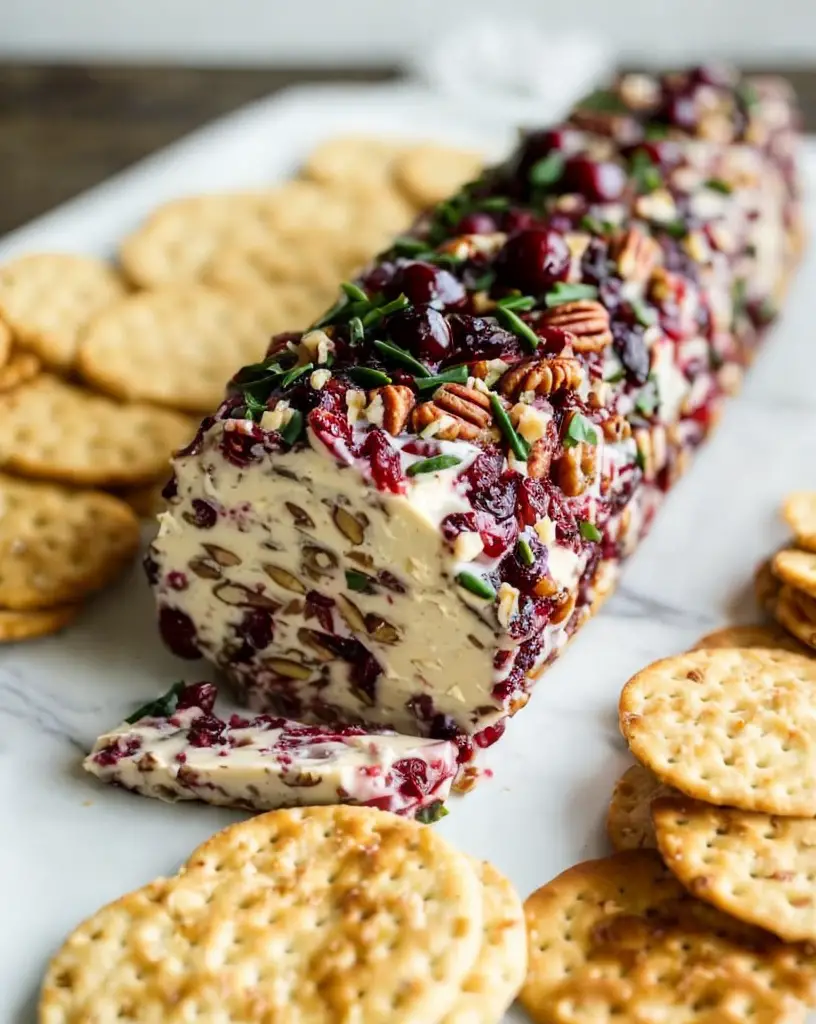 Easy Cranberry Pecan Cheese Log – Family Favorite Recipe