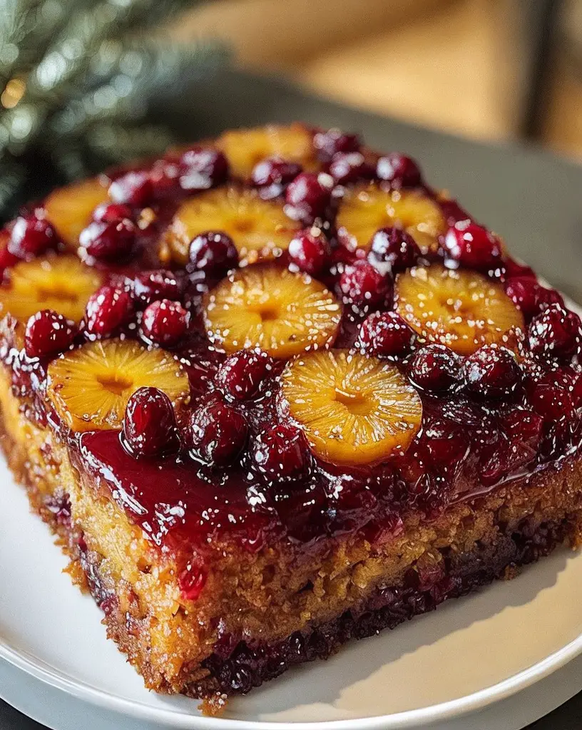 Best Cranberry Pineapple Upside-Down Cake Recipe – Perfect for Festive Desserts 🎂🍍