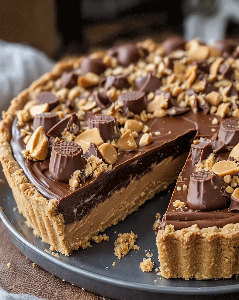 Creamy Peanut Butter Cup Pie Recipe – Quick and No-Bake