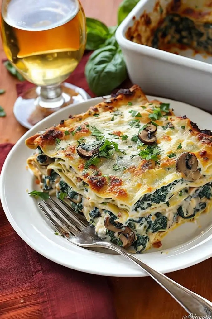 Deliciously Creamy Spinach and Mushroom Lasagna Recipe for Ultimate Comfort