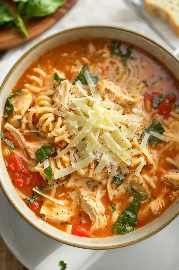 Easy Crockpot Chicken Parmesan Soup – Family Favorite Flavor