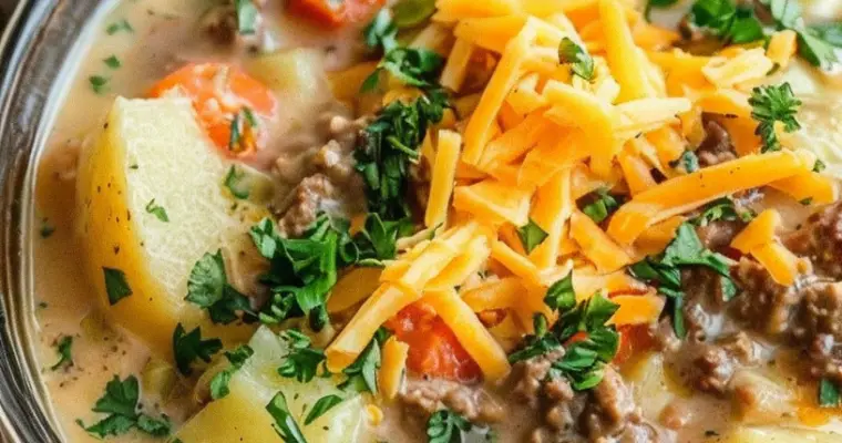 Creamy Potato and Hamburger Soup Recipe for Crockpot Success