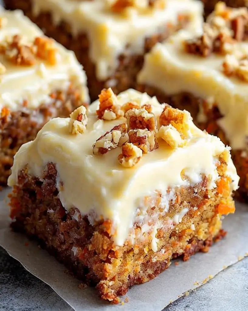 Decadent Carrot Cake Bars: Best Recipe with Cream Cheese Frosting