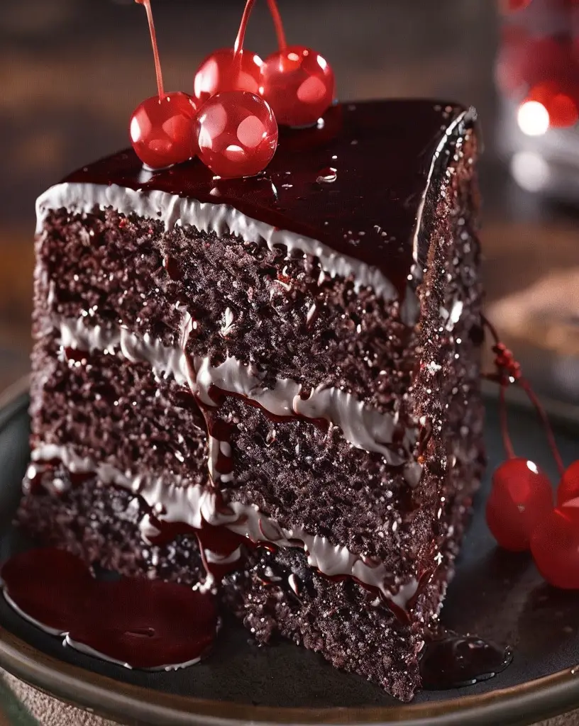 Irresistible Chocolate Cherry Cake: A Simple Decadent Dessert Delight