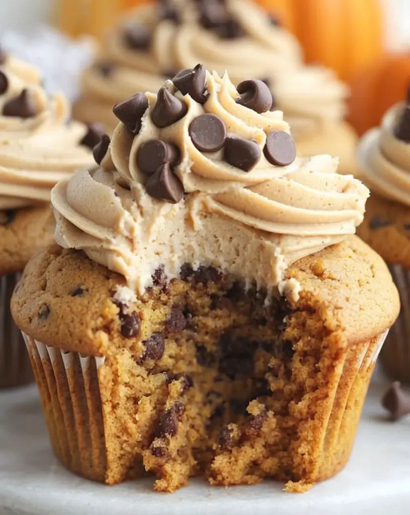 Irresistible Pumpkin Chocolate Chip Cupcakes with Cinnamon Buttercream Recipe