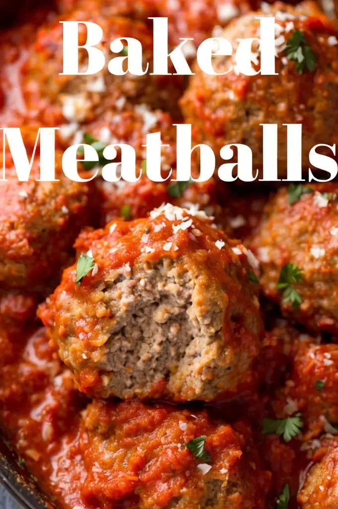 Easy Baked Meatballs – Family Favorite with Marinara Sauce