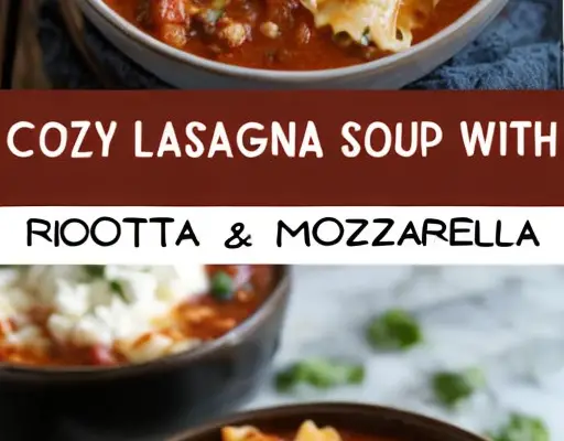 Easy Cozy Lasagna Soup with Ricotta – Ready in 30 Minutes