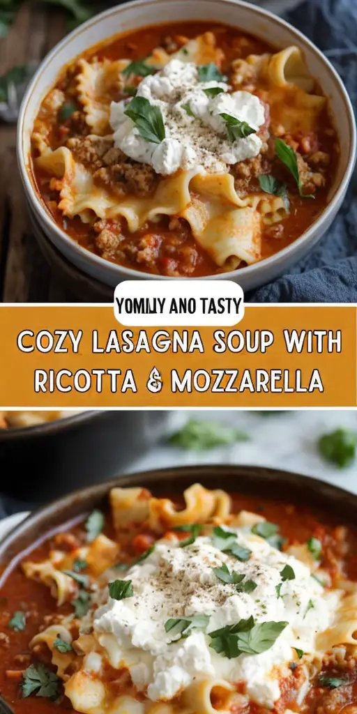 Easy Cozy Lasagna Soup – Family Favorite with Ricotta