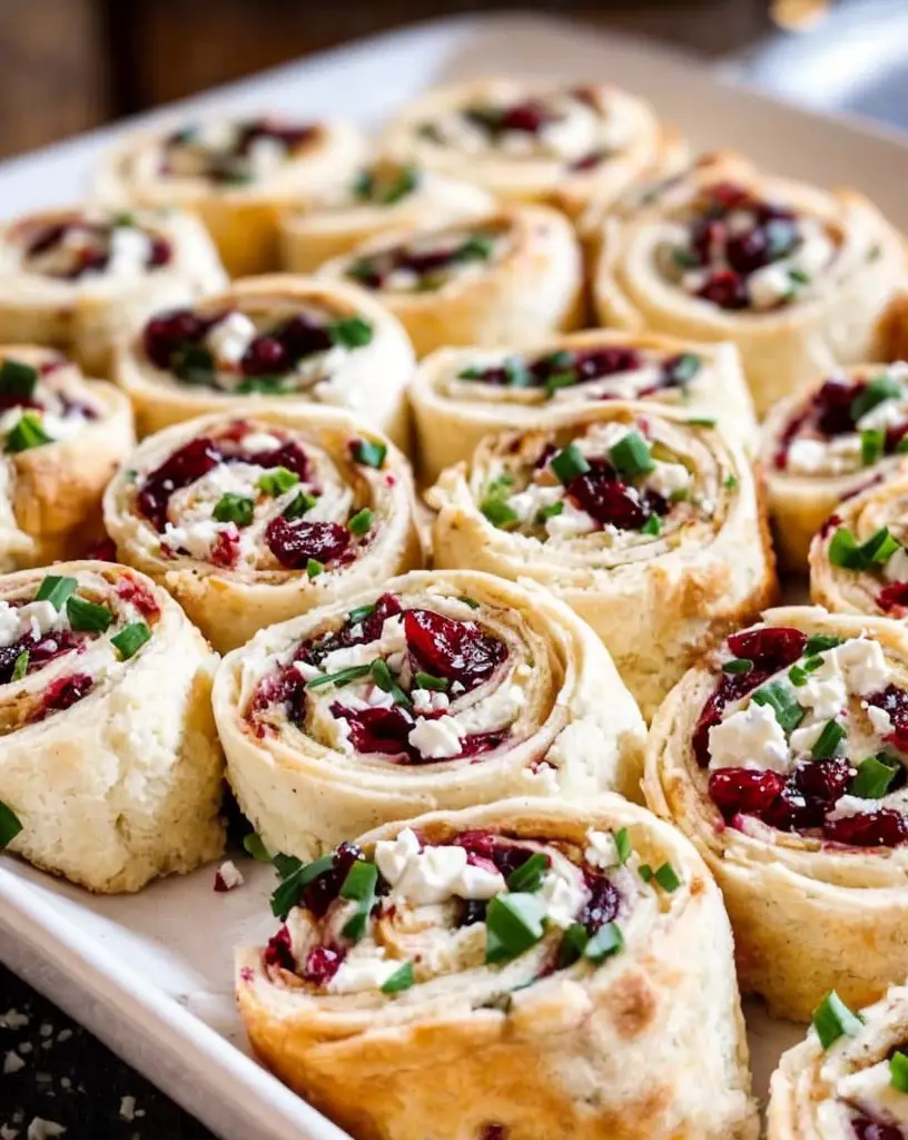 Easy Cranberry Feta Pinwheels – Ready in 30 Minutes