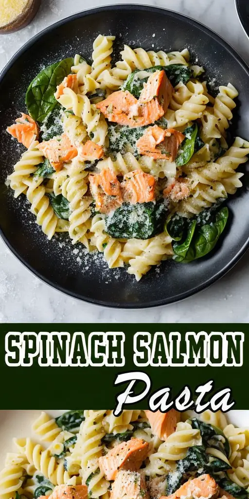 Easy Creamy Spinach Salmon Pasta (Ready in 30 Minutes)