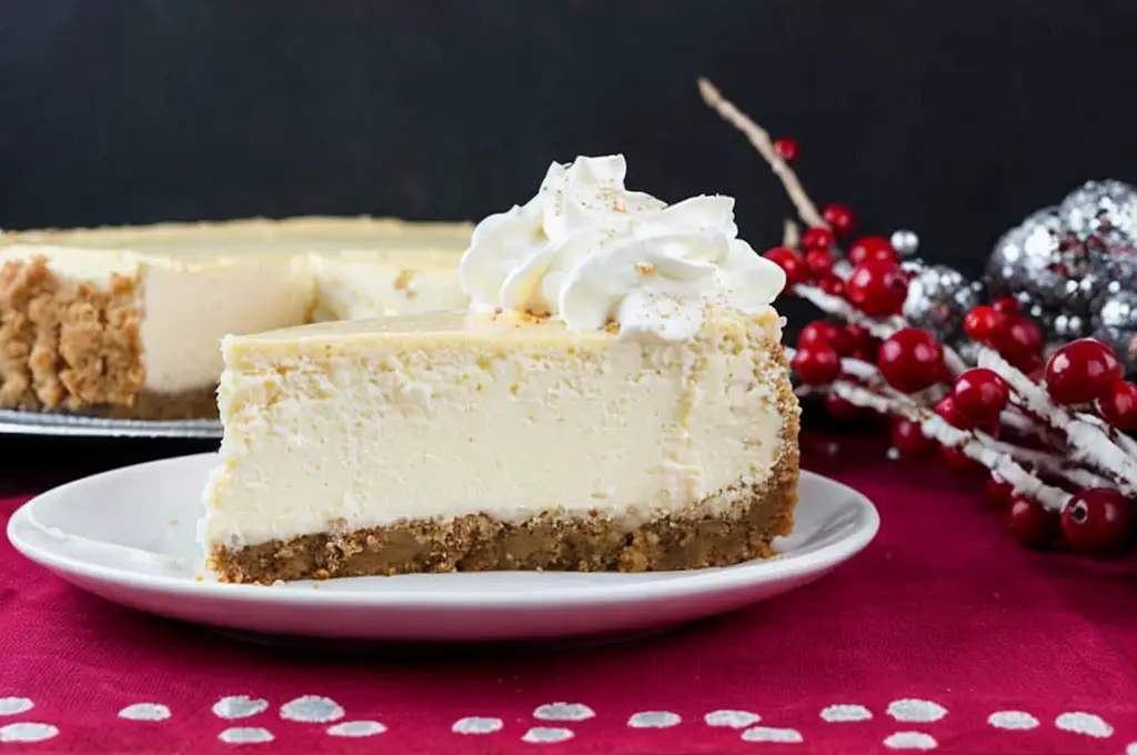 Indulge in Festive Delight with Easy Eggnog Cheesecake Recipe