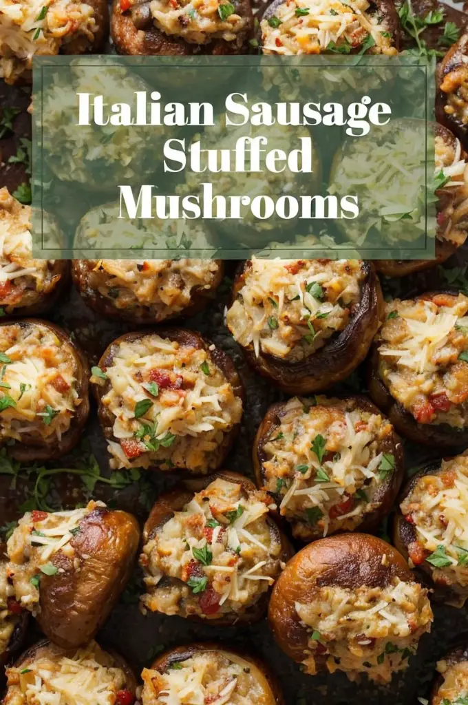 Easy Italian Sausage Stuffed Mushrooms – Ready in 30 Mins