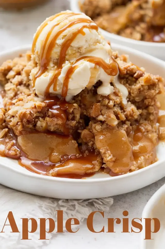 Easy Salted Caramel Apple Crisp – Ready in 30 Minutes