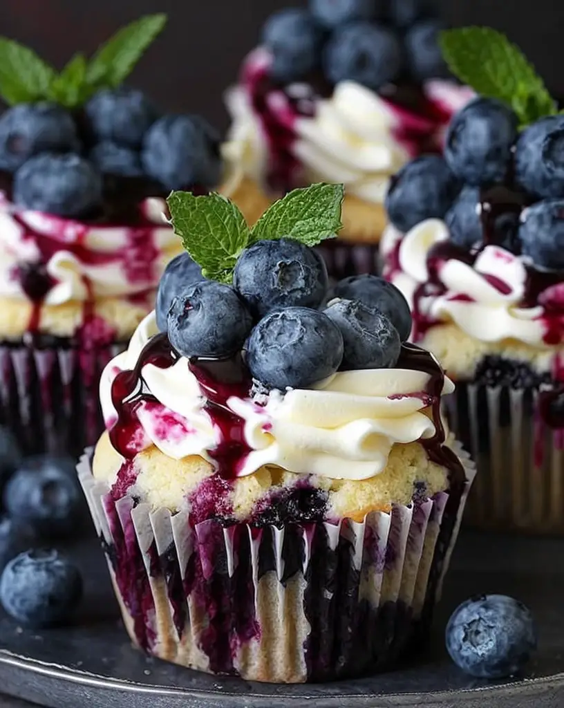 Ultimate White Chocolate Blueberry Cheesecake Cupcakes – Easy and Elegant