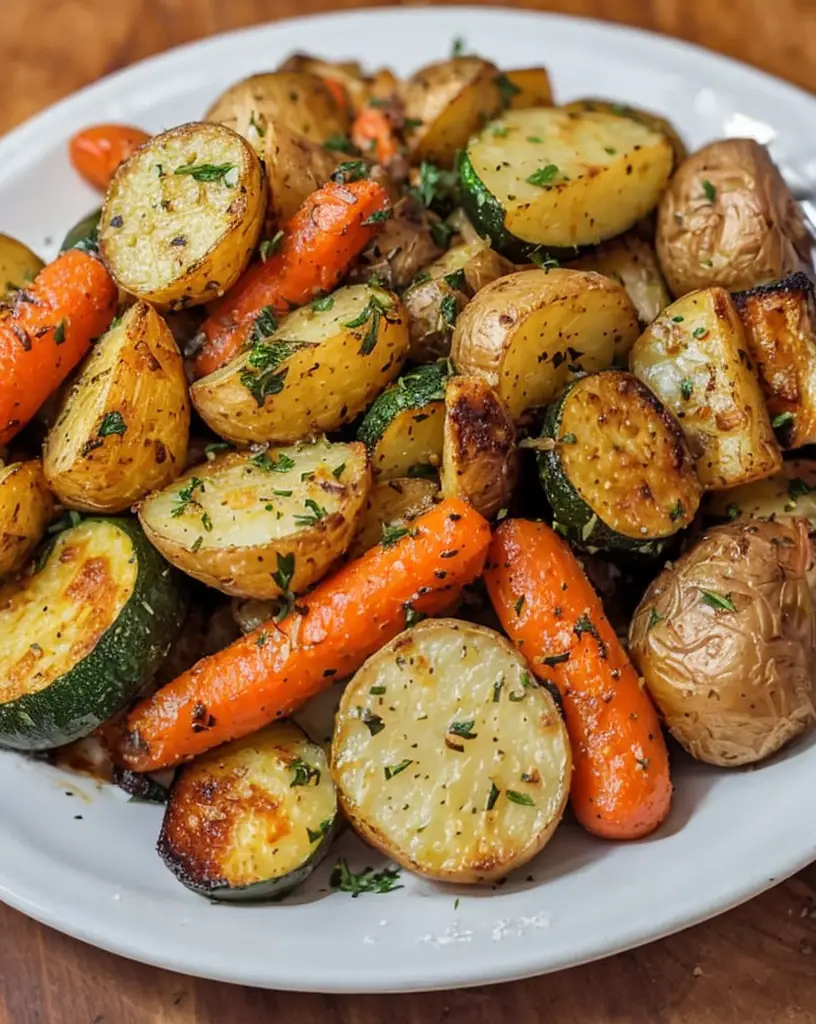 Deliciously Easy Garlic Herb Roasted Veggies Recipe for Dinner