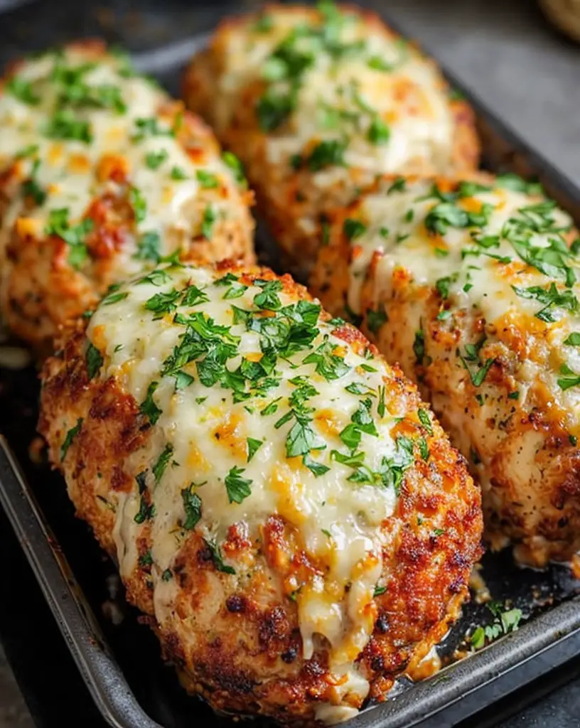 Easy Garlic Parmesan Chicken Meatloaves – Family Favorite