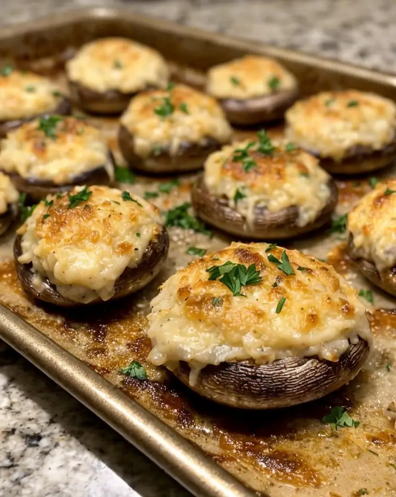 Delicious Garlic Parmesan-Stuffed Mushroom Recipe for Savory Appetizers