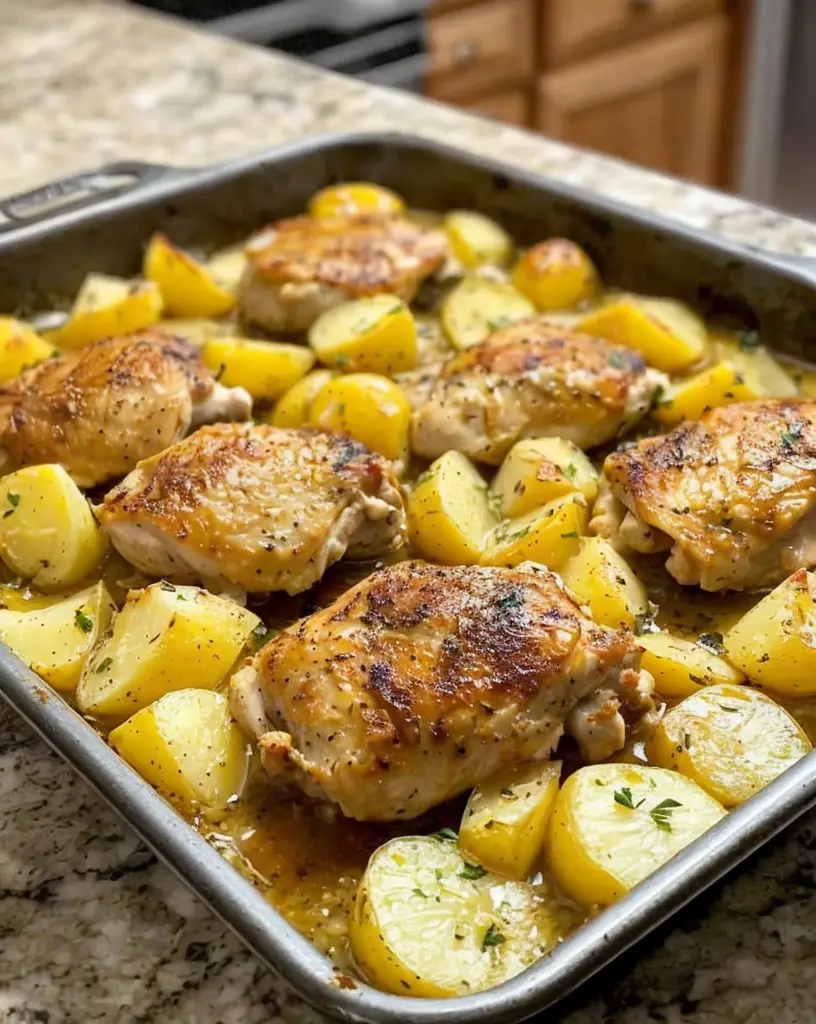 Easy Greek Lemon Chicken and Potatoes – Ready in 30 Minutes