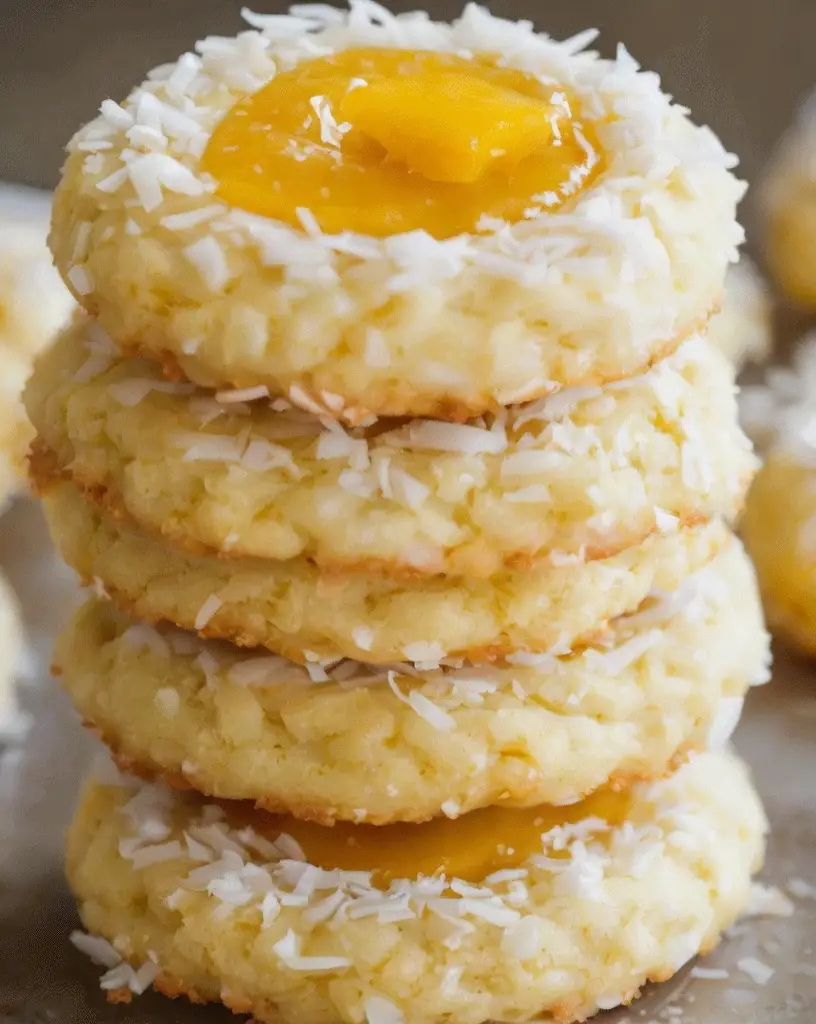 Best Hawaiian Pineapple Coconut Thumbprint Cookies – Ready in 30 Minutes