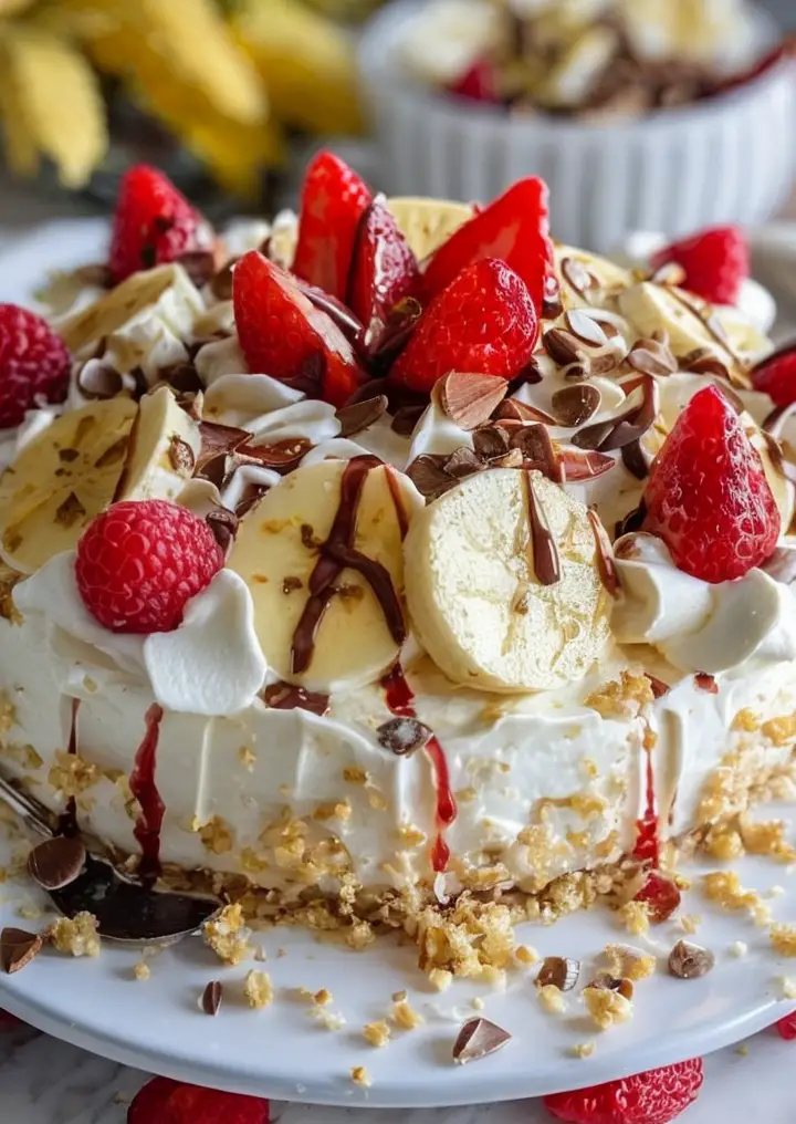 Ultimate No-Bake Banana Split Cheesecake: Heavenly Dessert for Any Occasion