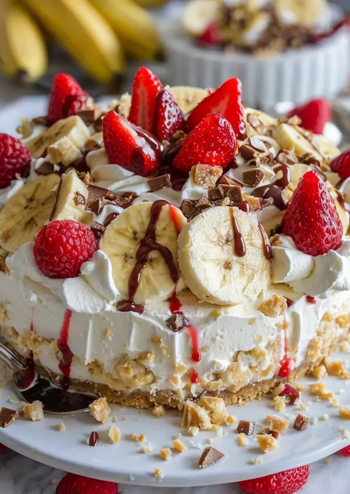 Irresistible No-Bake Banana Split Cheesecake: Your New Favorite Dessert