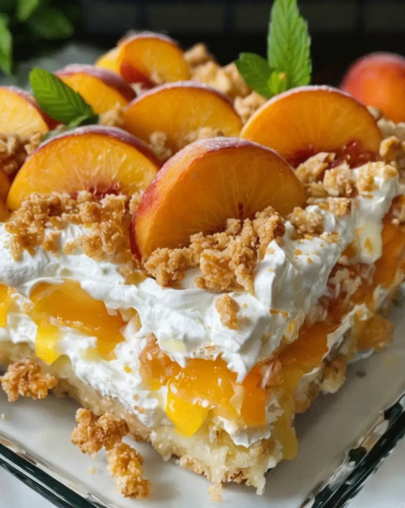 Delicious Homemade Peach Poke Cake Recipe for Summer Treats