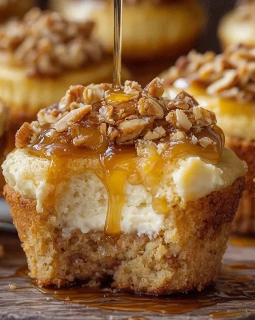 Irresistible Honey Pecan Cheesecake Muffins Recipe for Sweet Lovers