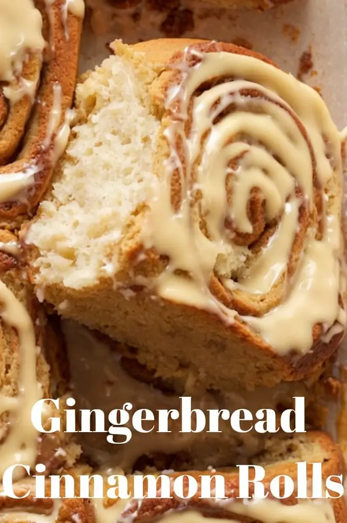 Irresistible Christmas Morning Gingerbread Cinnamon Rolls for Festive Breakfasts