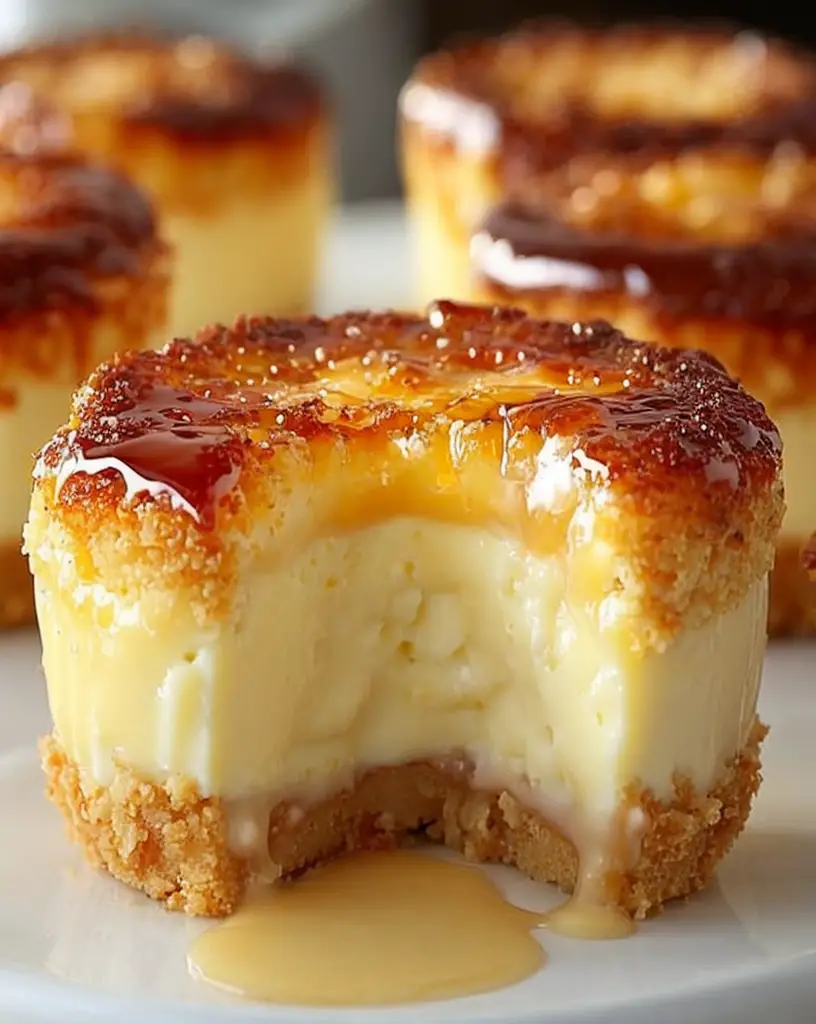 Irresistible Mini Crème Brûlée Cheesecakes – Perfect for Dessert Time