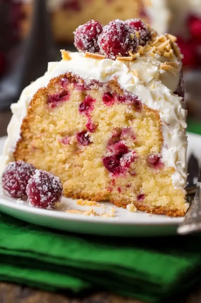 Irresistible White Chocolate Cranberry Bundt Cake Recipe for Festive Gatherings